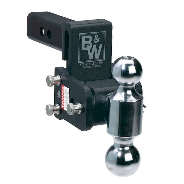 B&W Trailer Hitches B&W Trailer Hitches TS10037B Tow & Stow Adjustable Ball Mount-2-5/16" & 2" Ball 5" Drop 5.5" Rise TS10037B - main